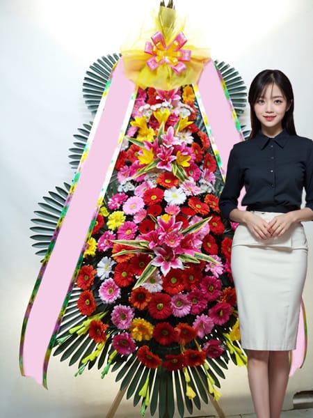 FKI 플라자 3단화환 고급형